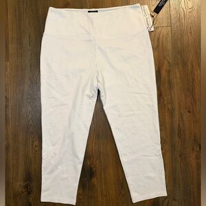 NWT- Jones and Co White High-Waisted Leggings Dress Pants